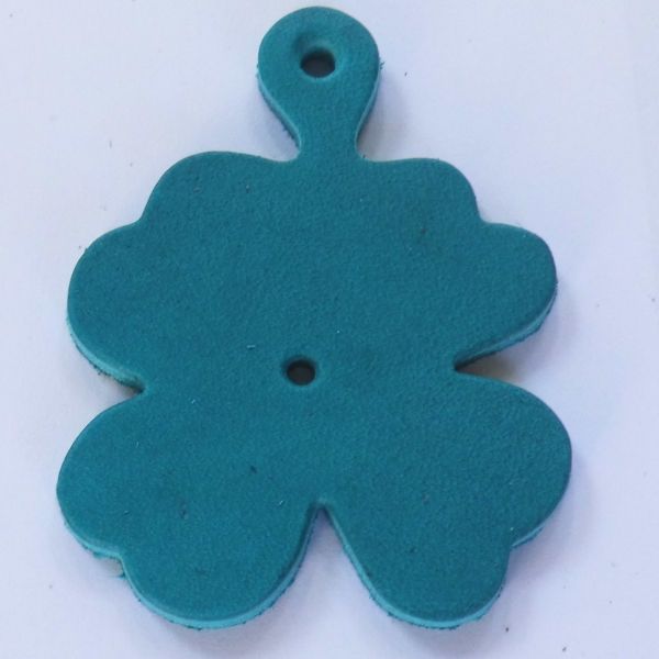 Schlüsselanhänger Rohling " Kleeblatt" versch. Farben